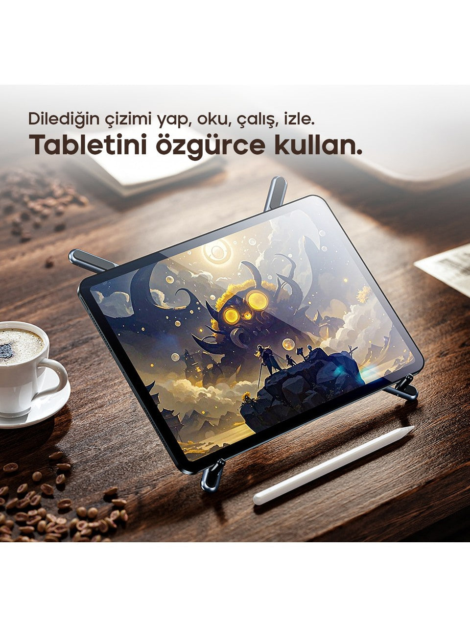 Premium Manyetik 3’ü 1 Arada Stand